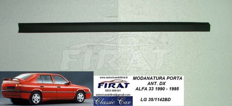 MODANATURA PORTA ALFA 33 91-95 ANT.DX MODANATURA PORTA ALFA 33 91-95 ANT.DX